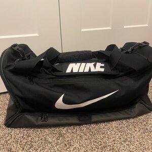 Nike Black Sports Duffel Bag